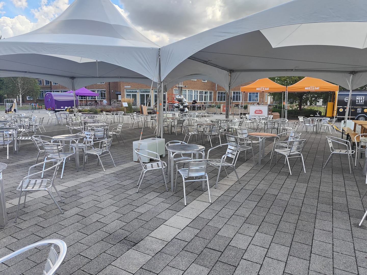 Aluminium Bistro Chairs - Image 6
