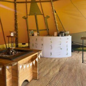 White Freestanding Bar