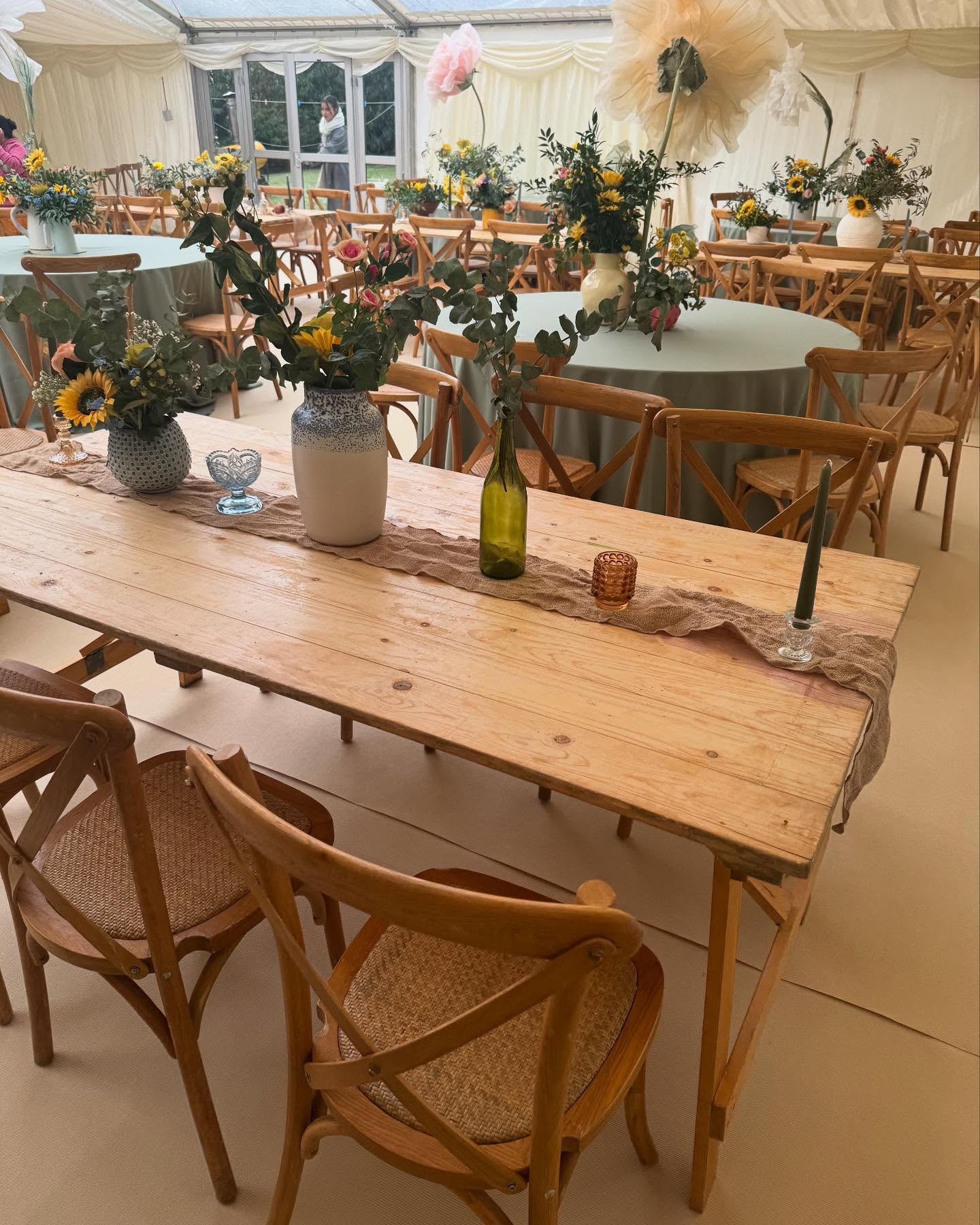 Rustic Trestle Tables - Image 24