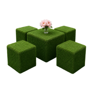 Grass cube seating