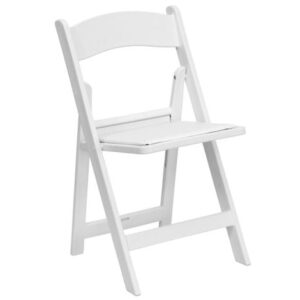 White Resin Folding Chairs