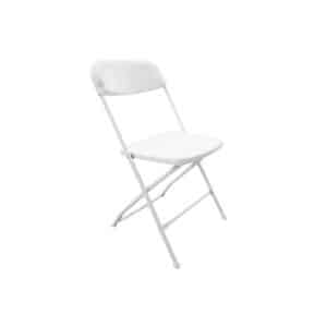 White Plastic Folding Chair